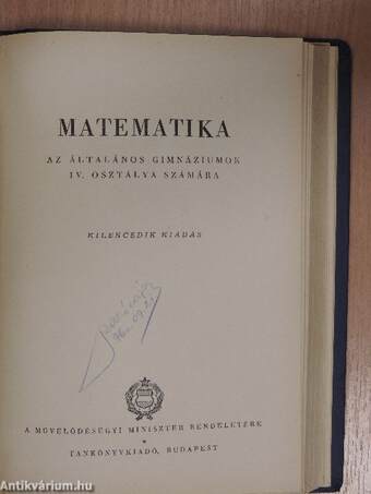 Matematika I-IV.