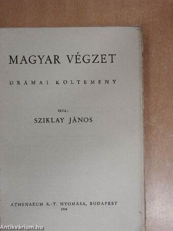 Magyar végzet