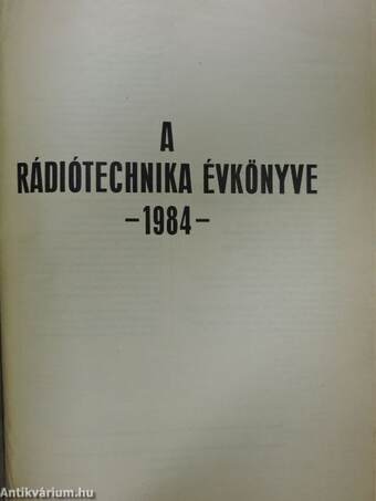 A Rádiótechnika évkönyve 1984