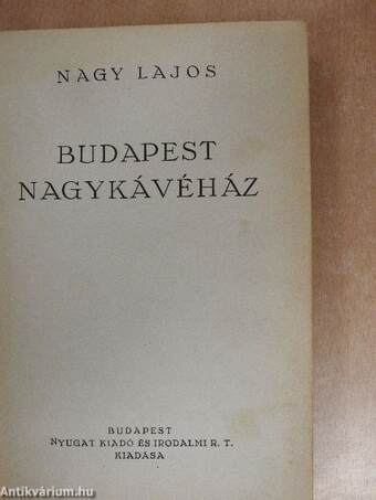 Budapest nagykávéház