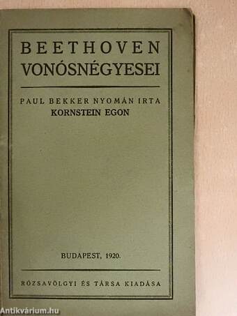 Beethoven vonósnégyesei