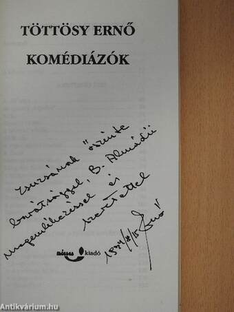 Komédiázók (dedikált példány)