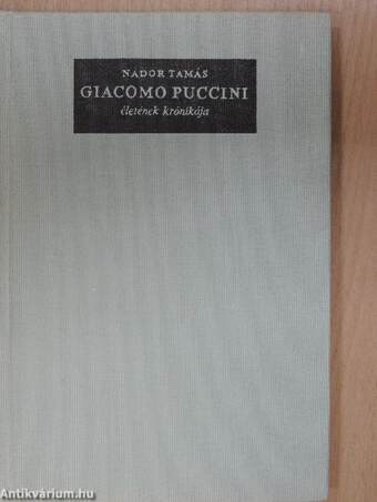 Giacomo Puccini életének krónikája