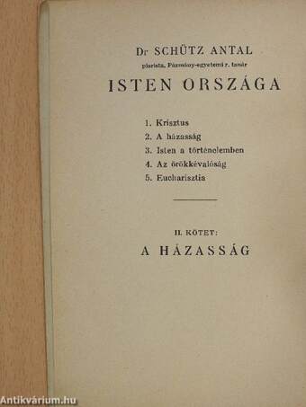 A házasság