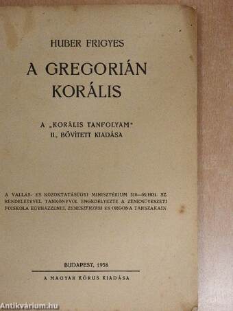 A gregorián korális