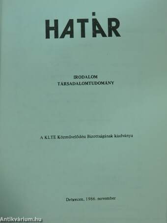 Határ II.