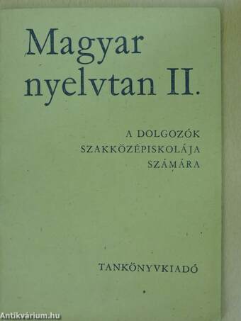 Magyar nyelvtan II.