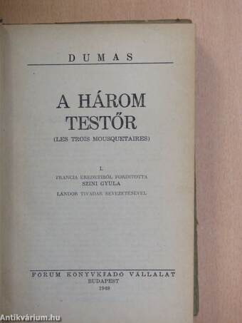 A három testőr I-IV.