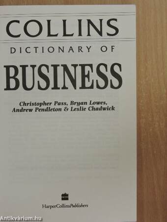 Collins Dictionary of Business