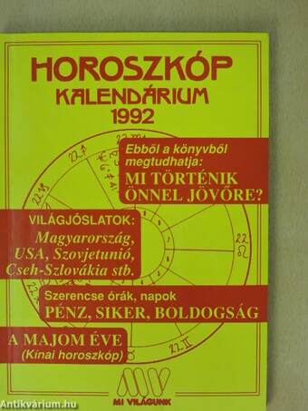 Horoszkóp Kalendárium 1992