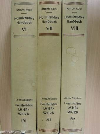 Homiletisches Handbuch I-IV., VI-VIII., XI-XIV.