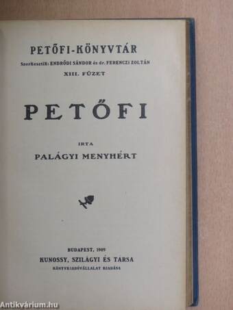 Petőfi/Petőfi Sándor költészete