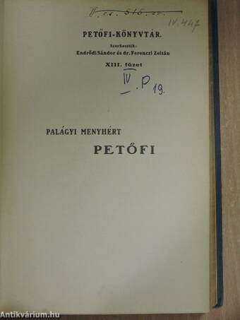 Petőfi/Petőfi Sándor költészete