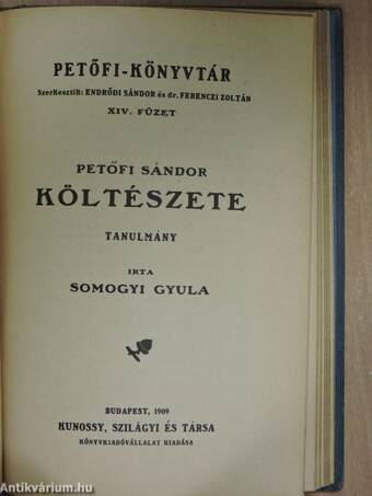 Petőfi/Petőfi Sándor költészete