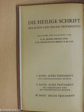 Das Alte Testament I-II.