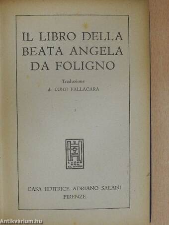 Il libro della beata Angela de Foligno