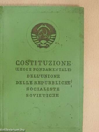 Constituzione (Legge fondamentale) Dell'unione delle Repubbliche Socialiste Sovietiche