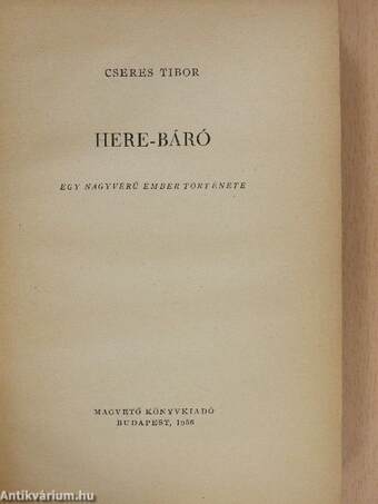 Here-báró (dedikált példány)