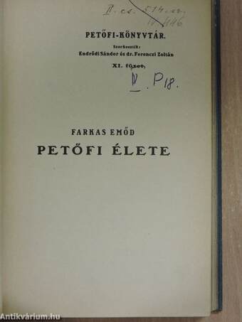 Petőfi élete/Petőfi Sándor életéből