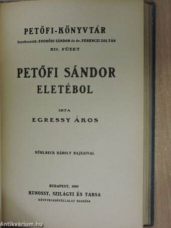 Petőfi élete/Petőfi Sándor életéből