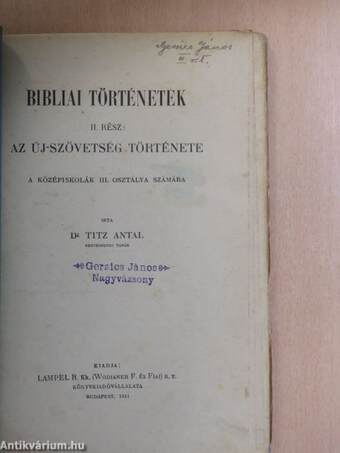 Bibliai történetek II.