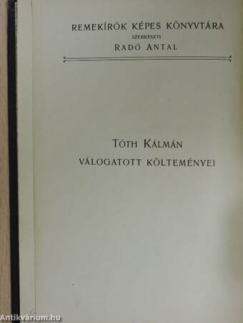 Tóth Kálmán válogatott költeményei