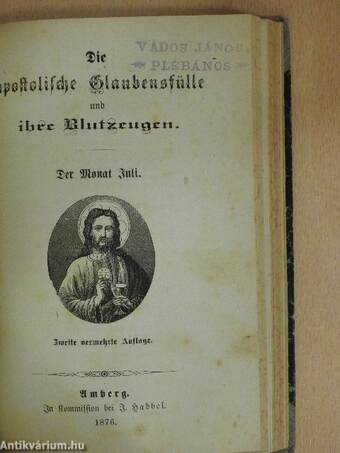 Jugendspiegel für Jung und Alt in heiligen Lebensbildern aus allen Jahrhunderten I-II. (gótbetűs)