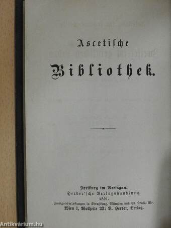 Anleitung für fromme Seelen zur Lösung der Zweisel im geistlichen Leben (gótbetűs)