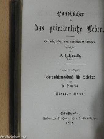 Handbücher für das priesterliche Leben III-IV. (gótbetűs)