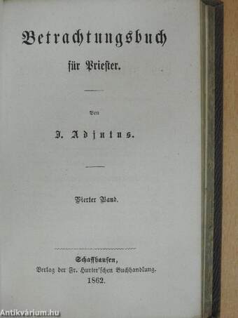 Handbücher für das priesterliche Leben III-IV. (gótbetűs)