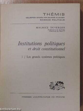 Institutions politiques et droit constitutionnel 1