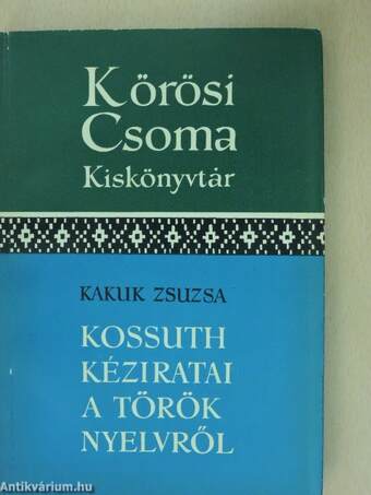 Kossuth kéziratai a török nyelvről