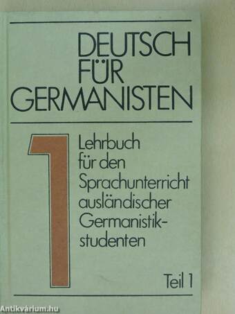 Deutsch für Germanisten 1