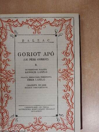 A harmincéves asszony/Goriot apó I-II./Grandet Eugénia