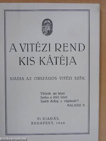 A vitézi rend kis kátéja