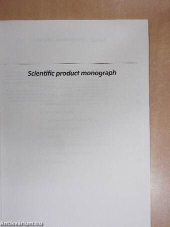 Scientific product monograph