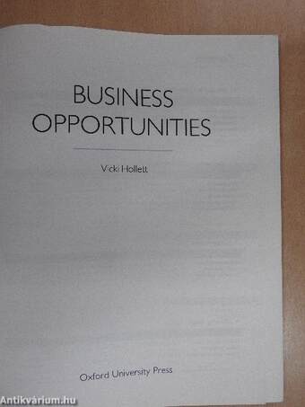 Business Opportunities