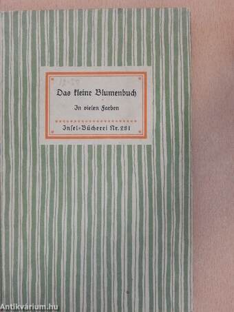 Das kleine Blumenbuch (gótbetűs)