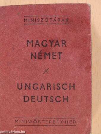 Magyar-német miniszótár (minikönyv)