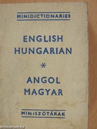 Angol-magyar/magyar-angol miniszótár (minikönyv)