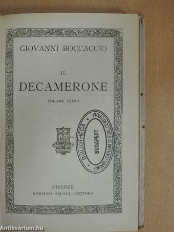 Decamerone I-II.