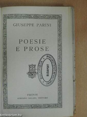 Poesie e Prose