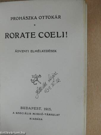 Rorate Coeli!