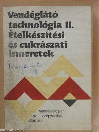 Vendéglátó technológia II.