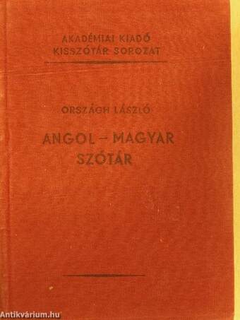 Angol-magyar szótár