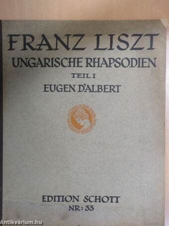 Franz Liszt klavier-Werke I-II.