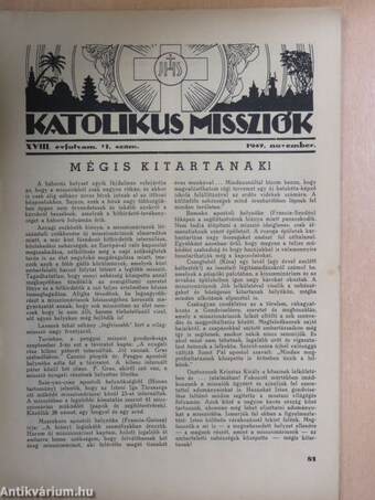 Katolikus Missziók 1942. november