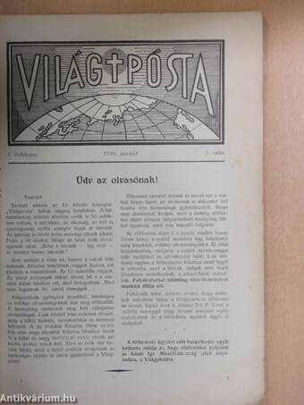 Világpósta 1930. január 1.