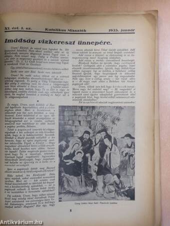 Katolikus Missziók 1935. január