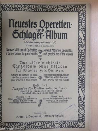 Neuestes Operetten- und Schlager-Album